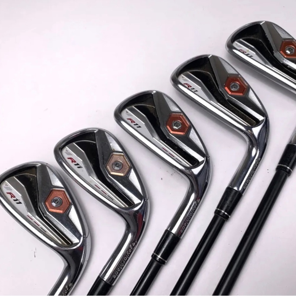 TaylorMade R11 irons graphite regular shafts RH